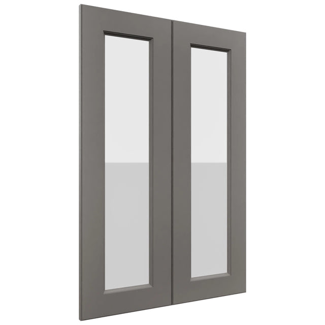 Fabuwood Fusion Stone DS GDW2436 Wall Glass Door, Front View