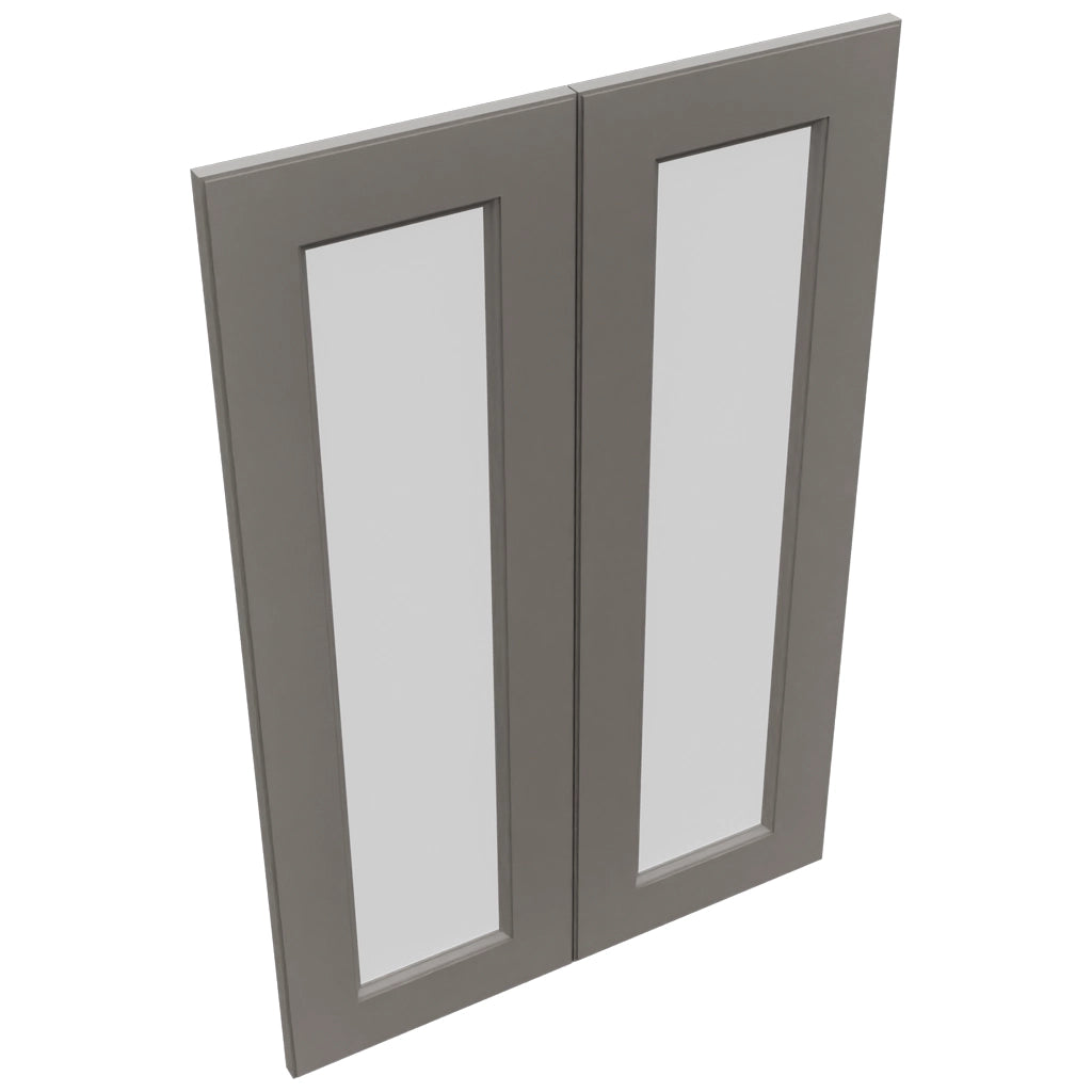 Fabuwood Fusion Stone DS GDW2436 Wall Glass Door, Top View
