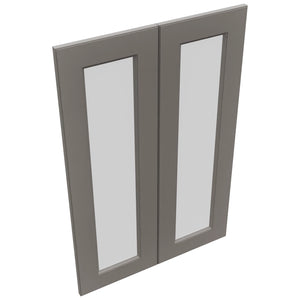 Fabuwood Fusion Stone DS GDW2436 Wall Glass Door, Top View