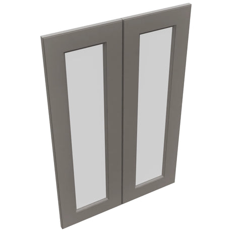 Fabuwood Fusion Stone DS GDW2436 Wall Glass Door, Top View