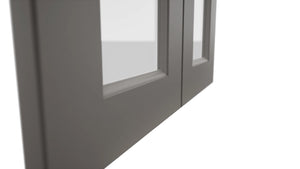 Fabuwood Fusion Stone DS GDW2436 Wall Glass Door, Detail View