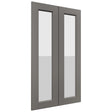 Fabuwood Fusion Stone DS GDW2442 Wall Glass Door, Front View