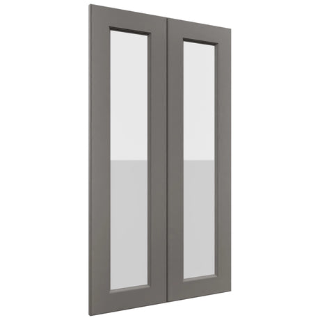 Fabuwood Fusion Stone DS GDW2442 Wall Glass Door, Front View