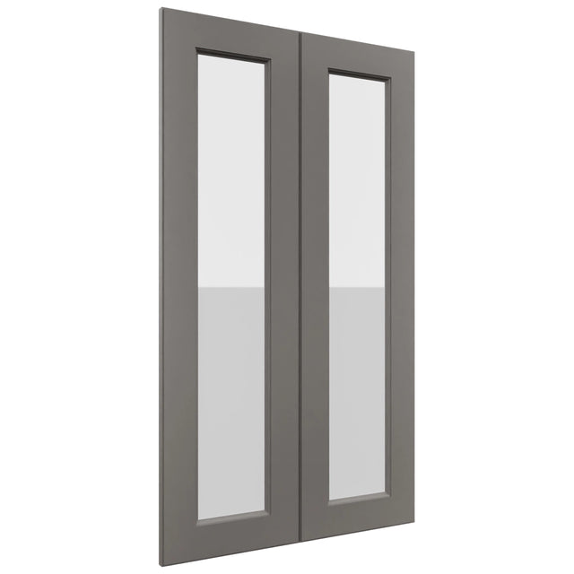 Fabuwood Fusion Stone DS GDW2442 Wall Glass Door, Front View