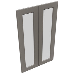 Fabuwood Fusion Stone DS GDW2442 Wall Glass Door, Top View