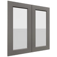 Fabuwood Fusion Stone DS GDW3030 Wall Glass Door, Front View