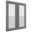 Fabuwood Fusion Stone DS GDW3036 Wall Glass Door, Front View