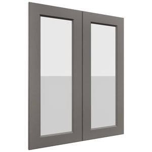 Fabuwood Fusion Stone DS GDW3036 Wall Glass Door, Front View