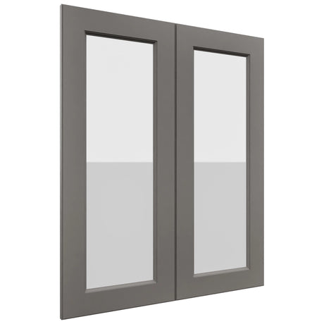 Fabuwood Fusion Stone DS GDW3036 Wall Glass Door, Front View