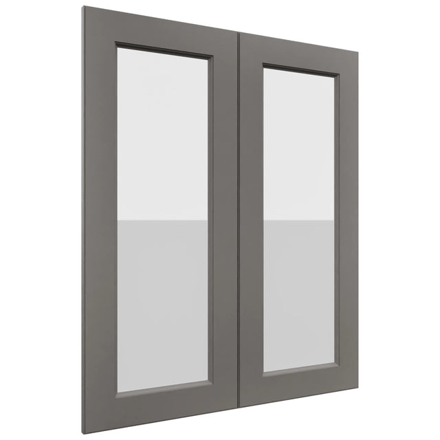 Fabuwood Fusion Stone DS GDW3036 Wall Glass Door, Front View