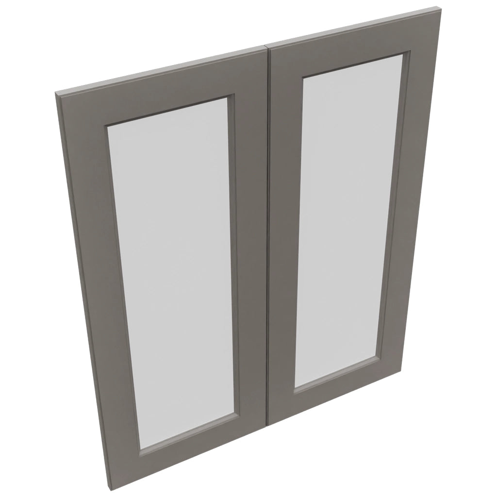 Fabuwood Fusion Stone DS GDW3036 Wall Glass Door, Top View