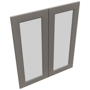 Fabuwood Fusion Stone DS GDW3036 Wall Glass Door, Top View