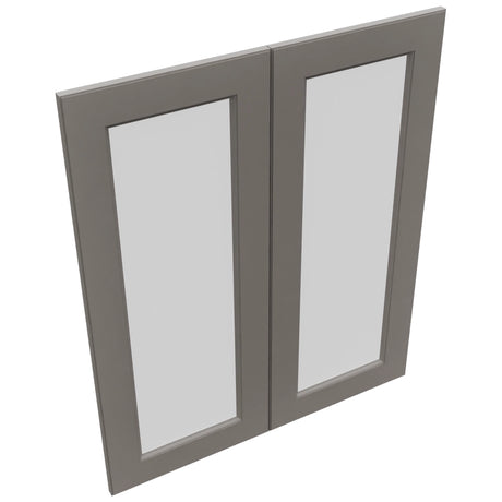 Fabuwood Fusion Stone DS GDW3036 Wall Glass Door, Top View