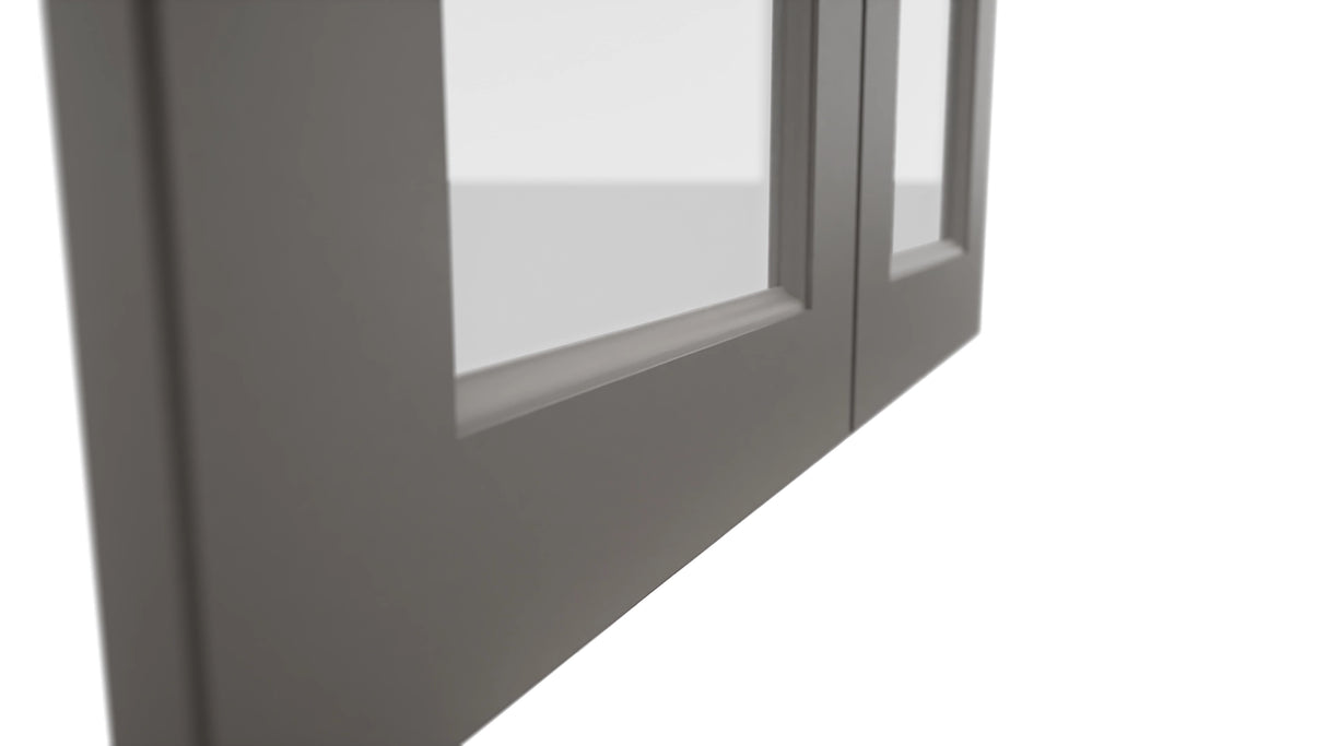 Fabuwood Fusion Stone DS GDW3036 Wall Glass Door, Detail View