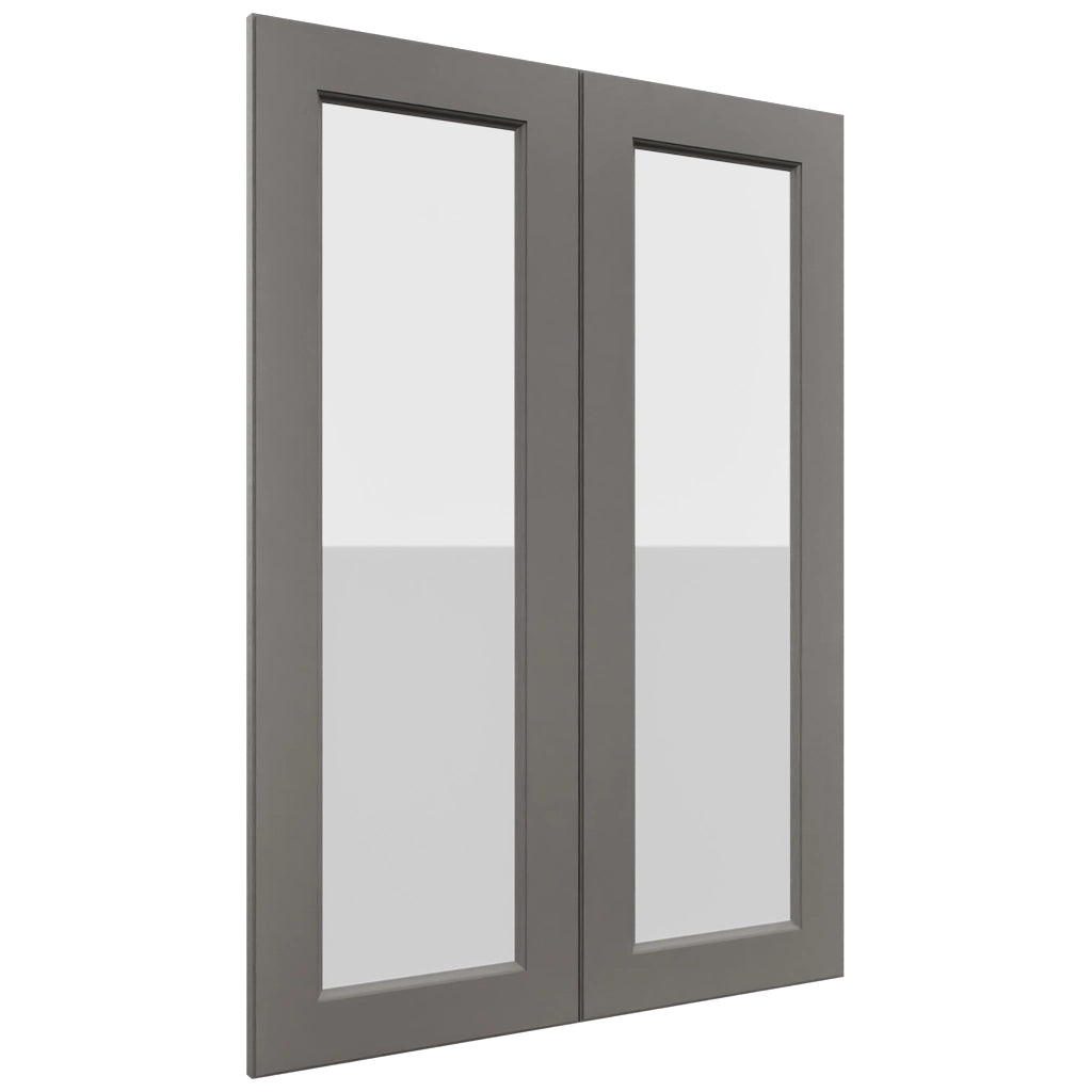 Fabuwood Fusion Stone DS GDW3042 Wall Glass Door, Front View