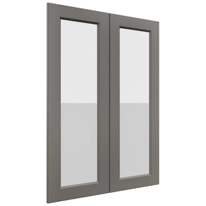 Fabuwood Fusion Stone DS GDW3042 Wall Glass Door, Front View