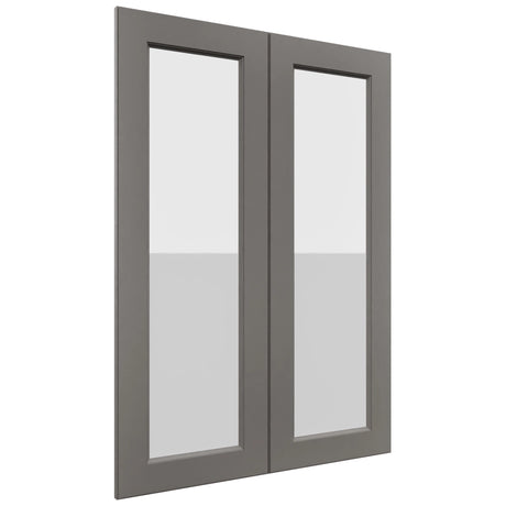 Fabuwood Fusion Stone DS GDW3042 Wall Glass Door, Front View