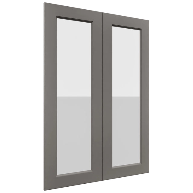 Fabuwood Fusion Stone DS GDW3042 Wall Glass Door, Front View