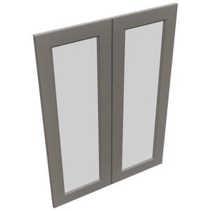 Fabuwood Fusion Stone DS GDW3042 Wall Glass Door, Top View