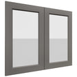 Fabuwood Fusion Stone DS GDW3630 Wall Glass Door, Front View