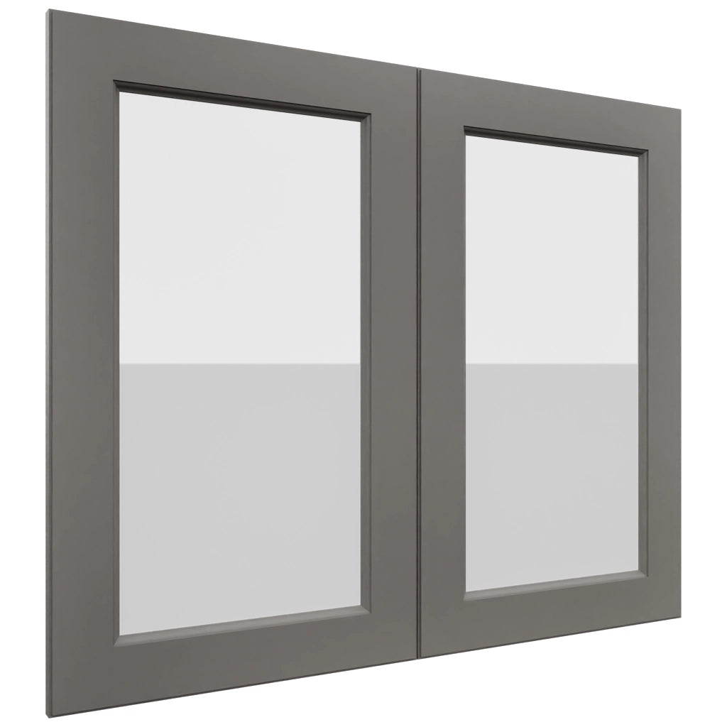 Fabuwood Fusion Stone DS GDW3630 Wall Glass Door, Front View