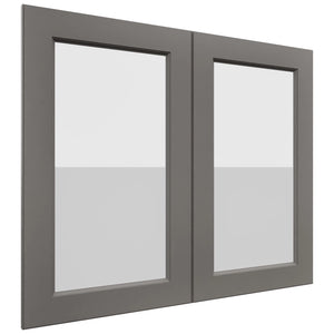 Fabuwood Fusion Stone DS GDW3630 Wall Glass Door, Front View