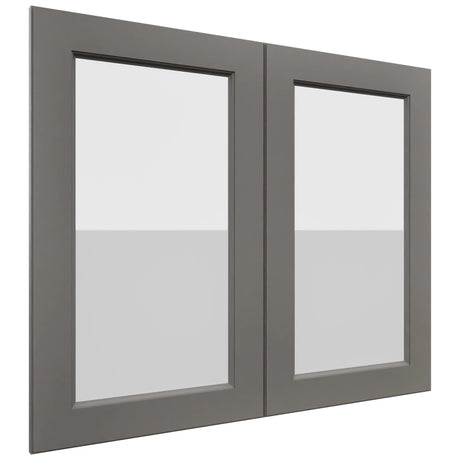 Fabuwood Fusion Stone DS GDW3630 Wall Glass Door, Front View