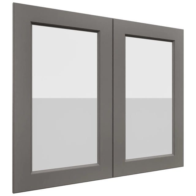 Fabuwood Fusion Stone DS GDW3630 Wall Glass Door, Front View