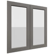Fabuwood Fusion Stone DS GDW3636 Wall Glass Door, Front View