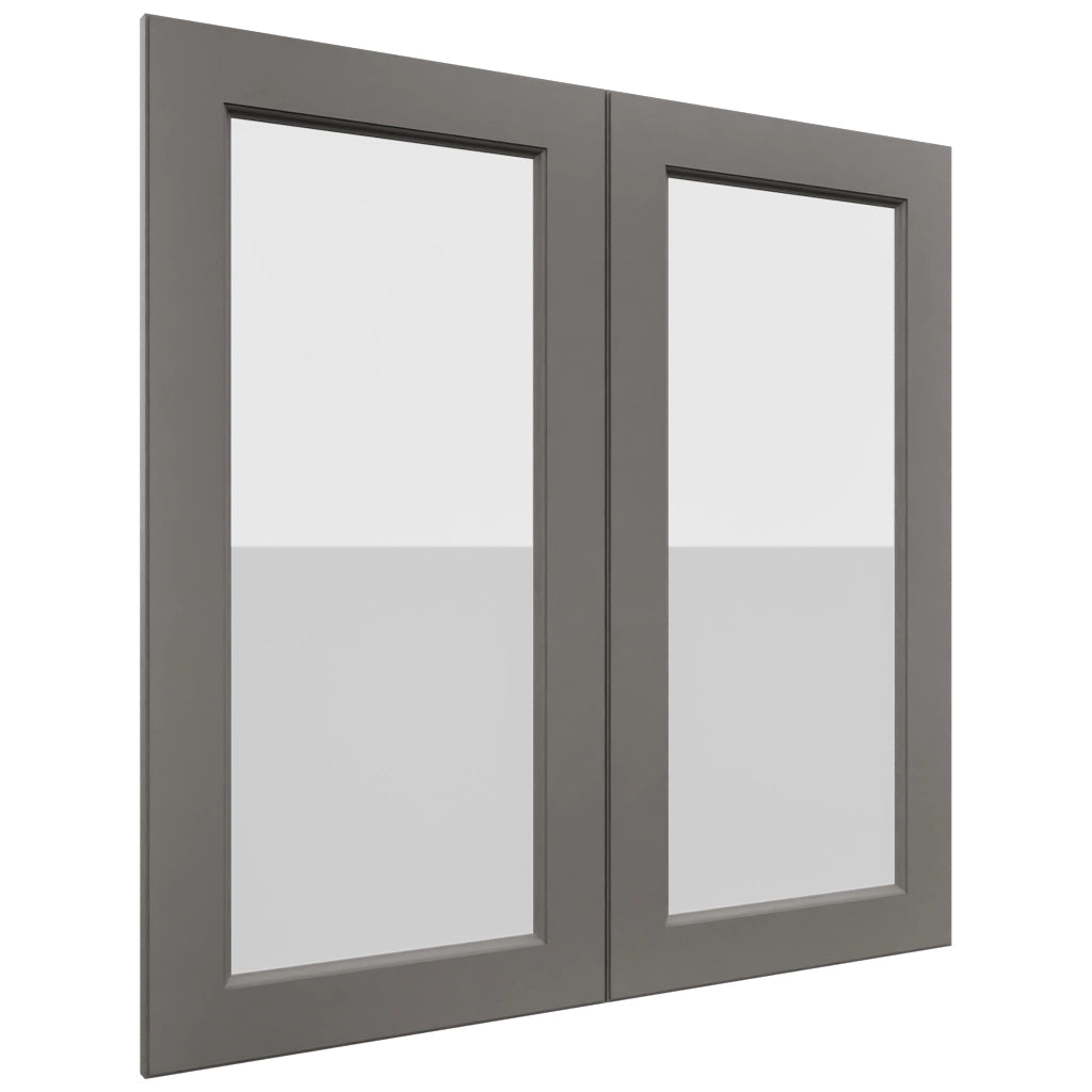 Fabuwood Fusion Stone DS GDW3636 Wall Glass Door, Front View