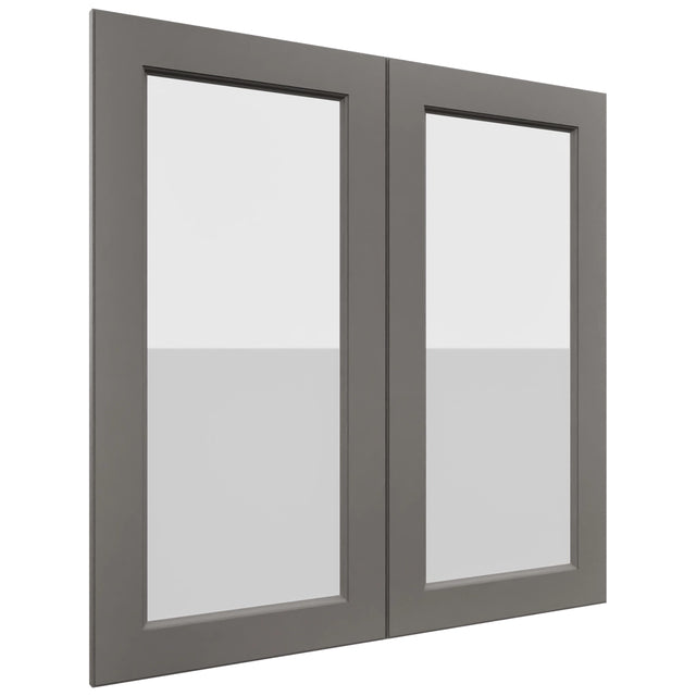 Fabuwood Fusion Stone DS GDW3636 Wall Glass Door, Front View