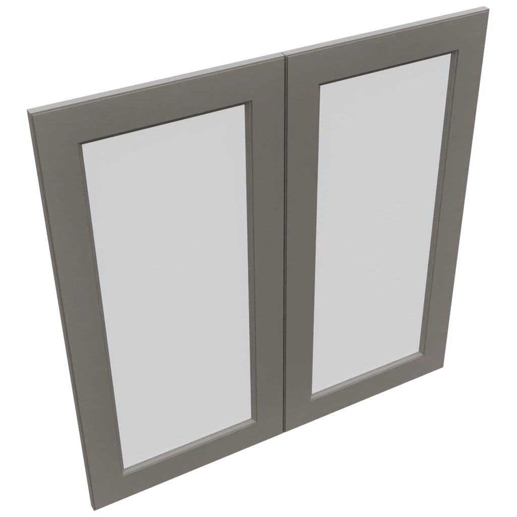 Fabuwood Fusion Stone DS GDW3636 Wall Glass Door, Top View