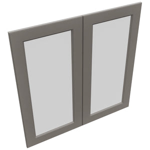 Fabuwood Fusion Stone DS GDW3636 Wall Glass Door, Top View
