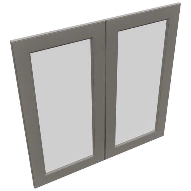 Fabuwood Fusion Stone DS GDW3636 Wall Glass Door, Top View