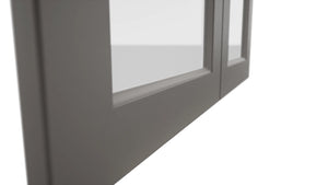Fabuwood Fusion Stone DS GDW3636 Wall Glass Door, Detail View