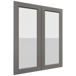 Fabuwood Fusion Stone DS GDW3642 Wall Glass Door, Front View