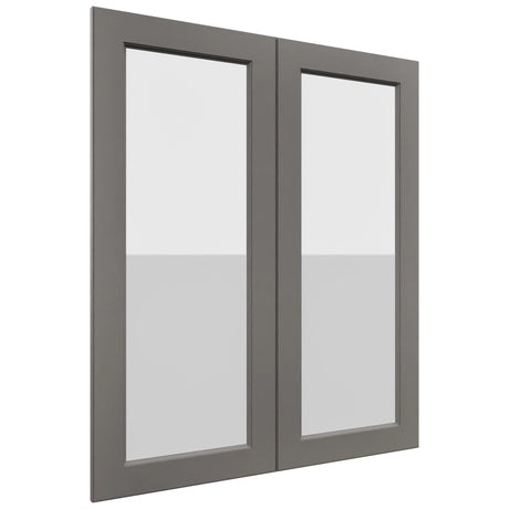 Fabuwood Fusion Stone DS GDW3642 Wall Glass Door, Front View
