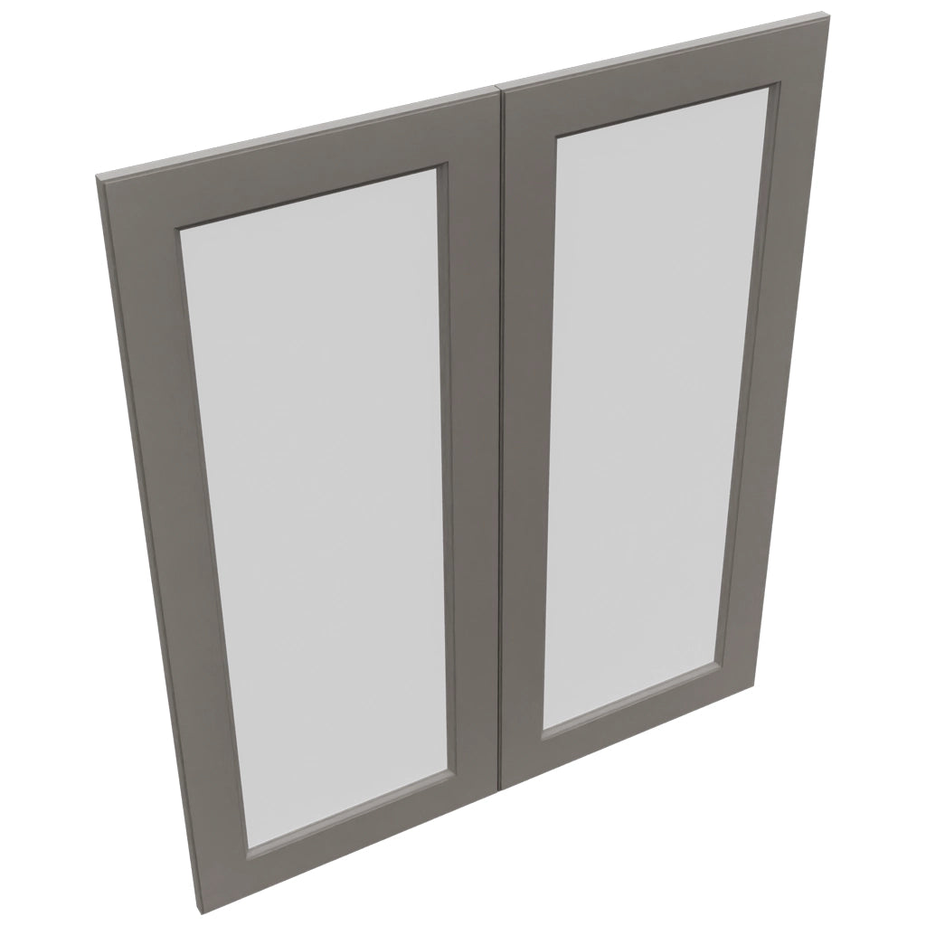 Fabuwood Fusion Stone DS GDW3642 Wall Glass Door, Top View