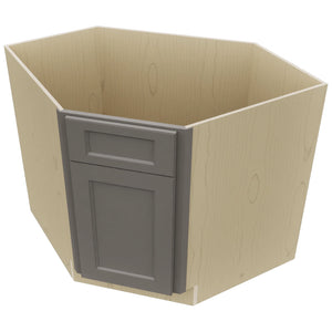 Fabuwood Fusion Stone DSB36 Base Corner Diagonal Sink Cabinet, Top View