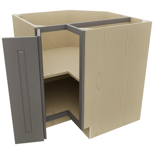 Fabuwood Fusion Stone ERB33 Base Corner Easy Reach Cabinet, Open View
