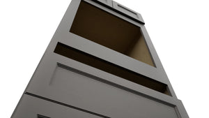 Fabuwood Fusion Stone OC3384C Tall Oven Cabinet Combo, Detail View
