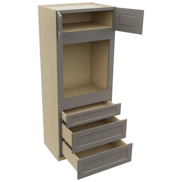 Fabuwood Fusion Stone OC3384S Tall Oven Cabinet Single, Open View