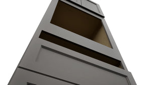 Fabuwood Fusion Stone OC3396C Tall Oven Cabinet Combo, Detail View