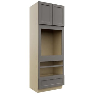 Fabuwood Fusion Stone OC3396D Tall Oven Cabinet Double, Front View