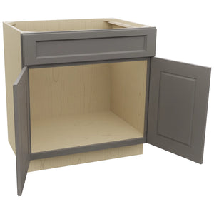 Fabuwood Fusion Stone SB33SDF Base Sink Cabinet, Open View