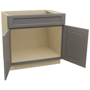 Fabuwood Fusion Stone SB36SDF Base Sink Cabinet, Open View