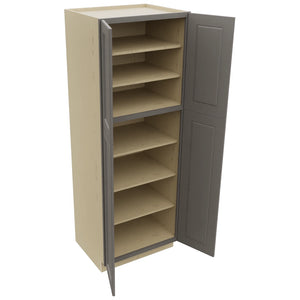 Fabuwood Fusion Stone TP302484 Tall Pantry Cabinet, Open View