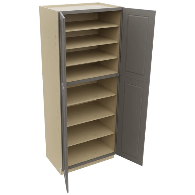 Fabuwood Fusion Stone TP362490 Tall Pantry Cabinet, Open View