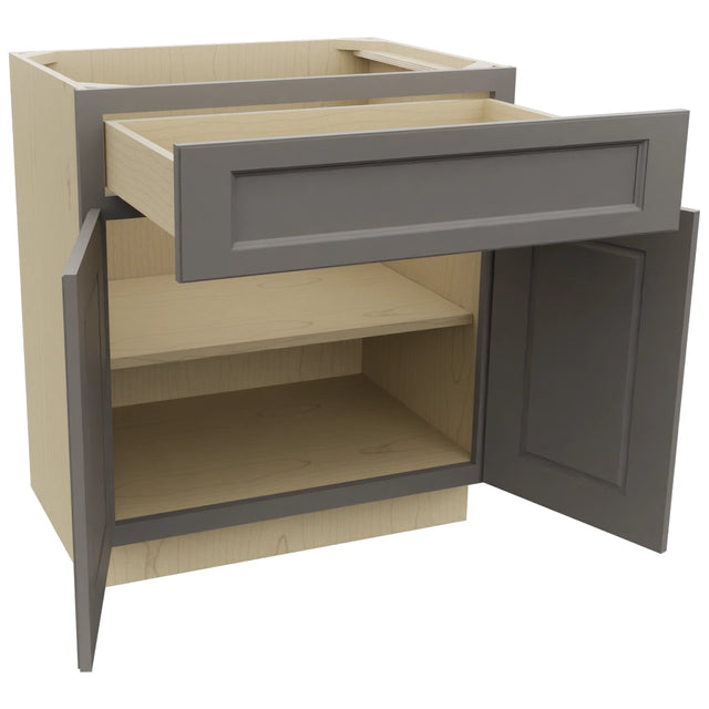 Fabuwood Fusion Stone VB30-34 Vanity Base Standard Cabinet, Open View
