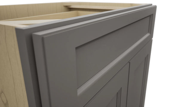 Fabuwood Fusion Stone VB30-34 Vanity Base Standard Cabinet, Detail View